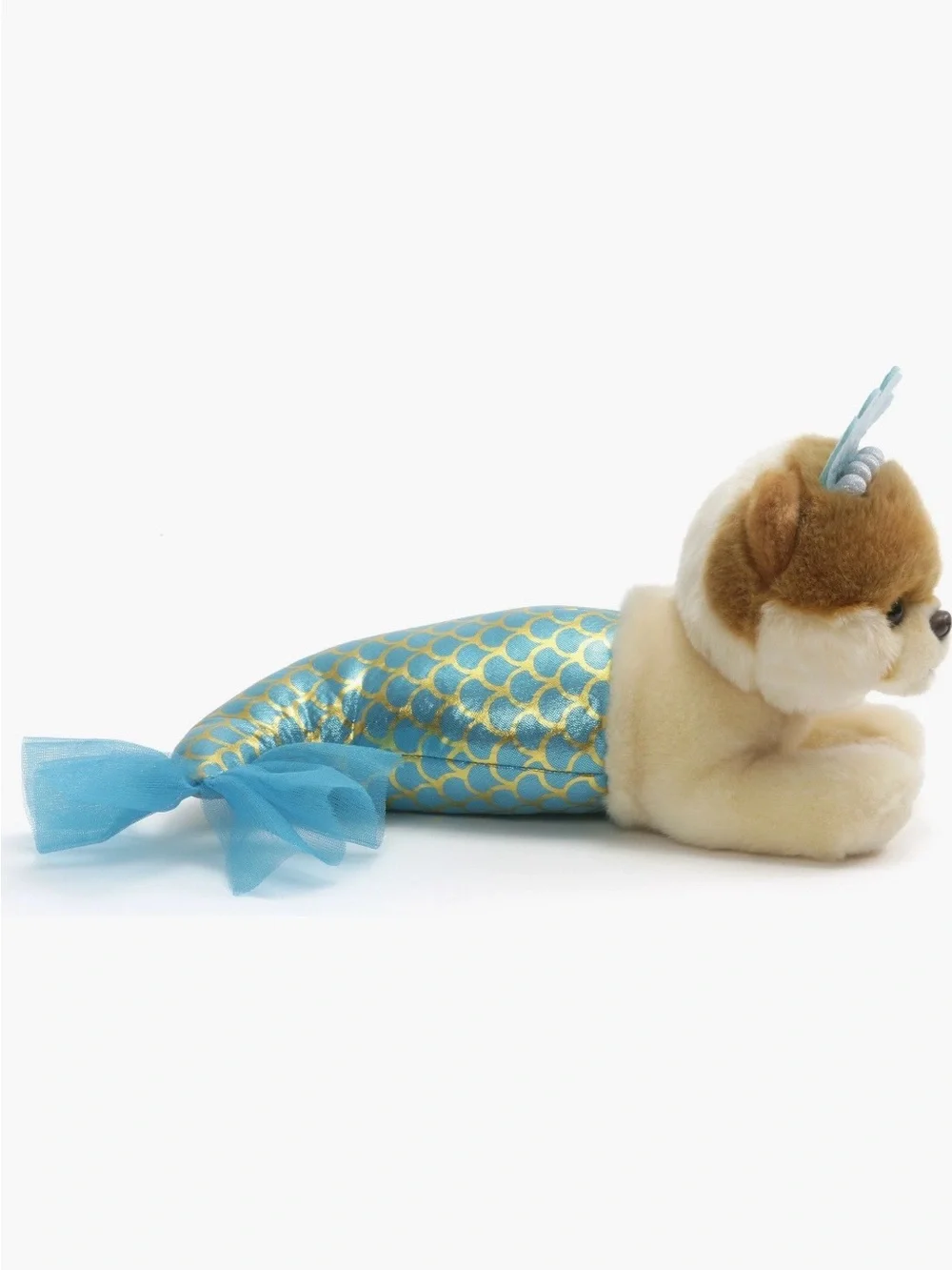 Gund Plush Mermaid Pup Hair Accessory - Blue and Yellow